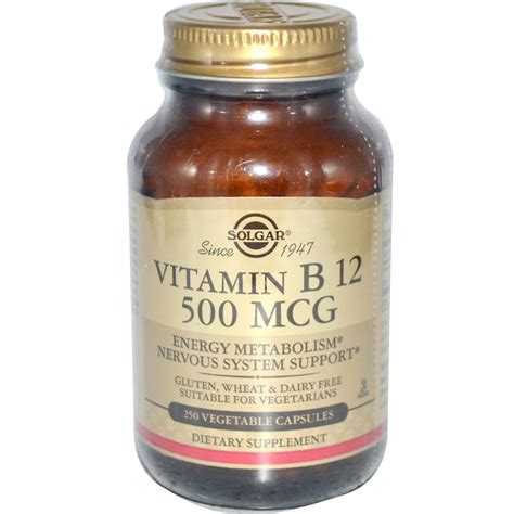 Solgar Vitamin B Mcg Vegetable Capsules Iherb