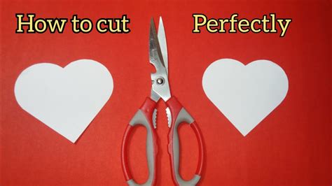 How To Cut A Heart Shape How To Make A Perfect Paper Heart Without Folding Valentine S Craft