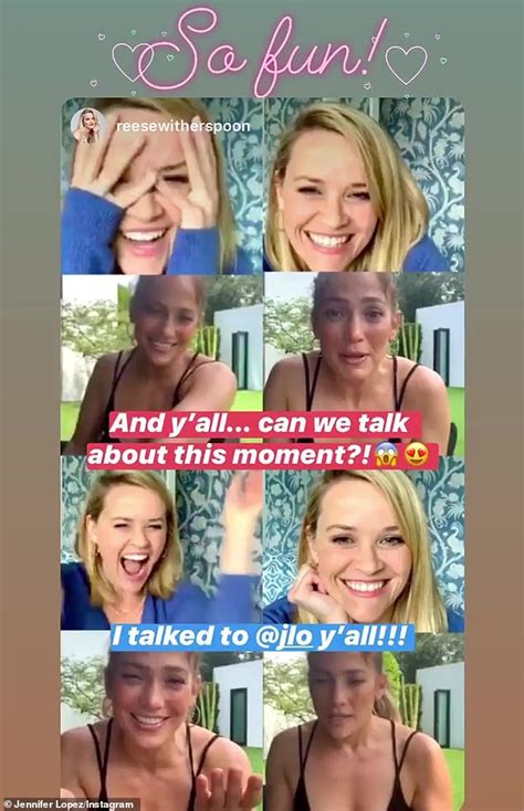 Jennifer Lopez Urges Reese Witherspoon To Make A New Legally Blonde Film Daily Mail Online