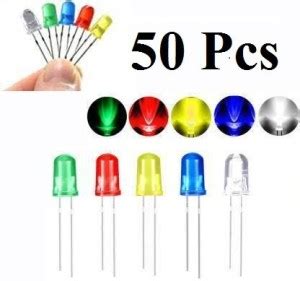 D Mega Mart Pieces Mm Led Diodes Assortment Kit Round Head Diy