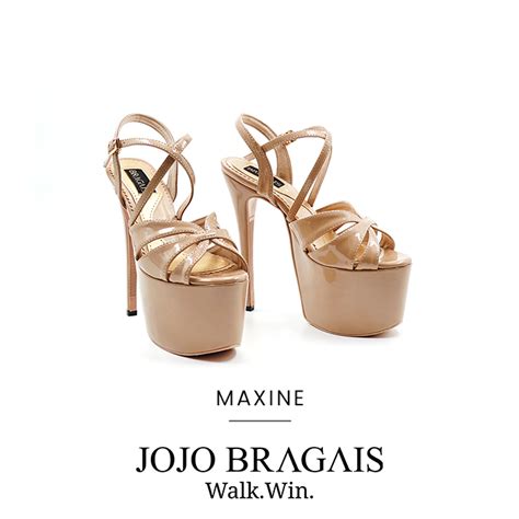 Bragais Kylie Nude Glossy Pageant Shoes Heels Jojo Bragais