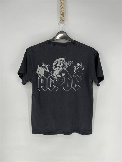 Vintage Acdc Hells Bells Heavy Metal Rock T Shirt Like Grailed