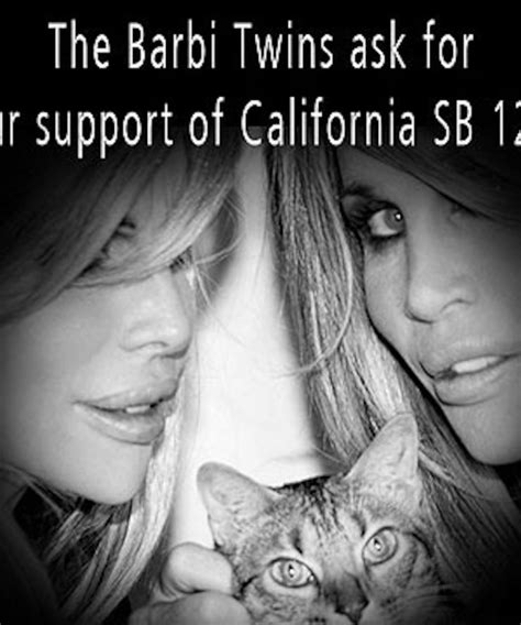 The Barbi Twins Ask for Your Support on Anti-Declawing Bill