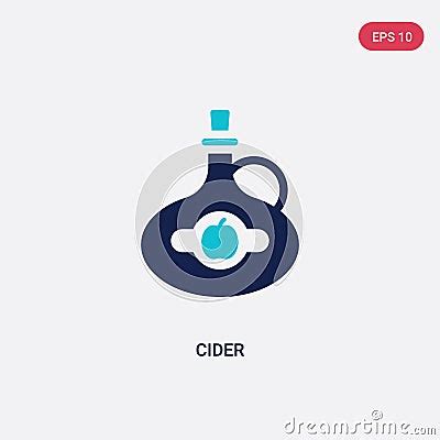 color cider vector icon  food  restaurant concept isolated