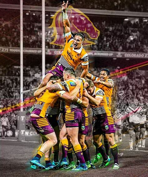 Brisbane Broncos Sports Graphic Brisbane Broncos Rugby League National Rugby League