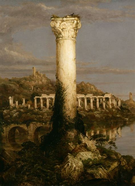 The Course Of Empire Desolation Detail By Thomas Cole The Course