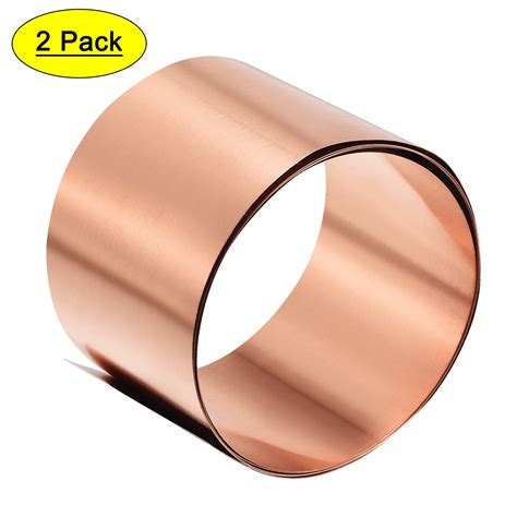 Uxcell Copper Sheet Roll Metal Foil Plates Mm X Mm X Mm Pack