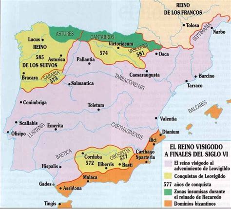 El reino visigodo en el siglo VI Historia española Historia medieval