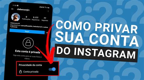 Como Deixar A Conta Privada No Instagram - COMO DEIXAR SUA CONTA PRIVADA NO INSTAGRAM - PASSO A PASSO 2024 - YouTube