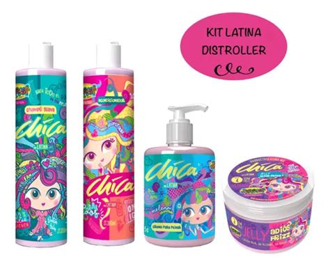Kit Chica Latina Distroller Shampoo Acond Crema Jelly Env O Gratis