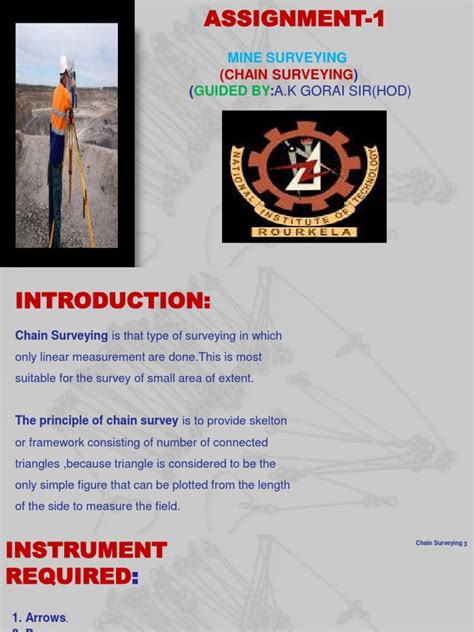 Mine Surveying Presentation Pdf Surveying Metrology