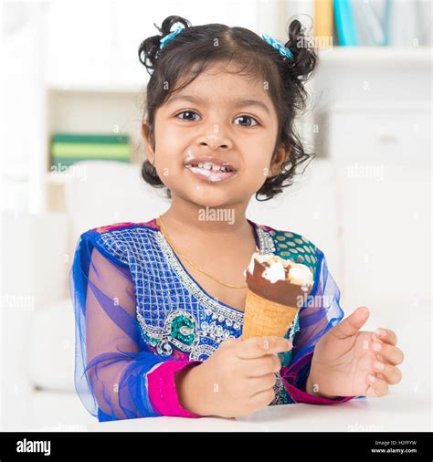 Eating Ice Cream Stock Photo Alamy