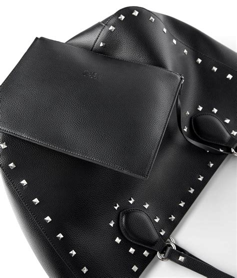 Zara Torebka Shopper Czarna Z D Etami Hot Tusk A Oficjalne Archiwum Allegro
