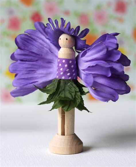 The Craft Patch Clothespin Flower Fairy Craft