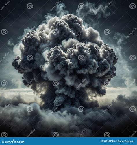 Real Smoke Exploding Outwards With Center Space Stock Photography