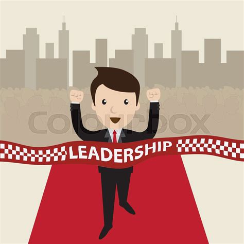 Cartoon vector. Leadership concept. | Stock vector | Colourbox