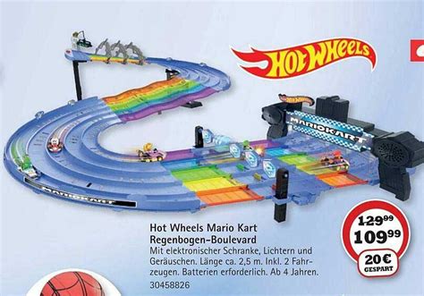 Hot Wheels Mario Kart Regenbogen Boulevard Angebot Bei Vedes Prospekte De