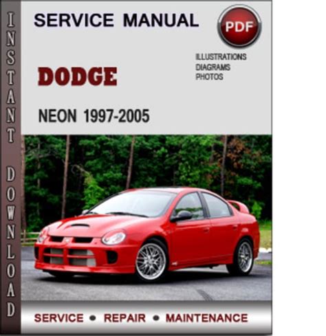 Dodge Neon 1997 2005 Factory Service Repair Manual Download Pdf Tradebit