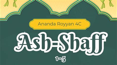 Ananda Royyan Kelas C Junior Sd Islam Riyadhus Shalihin Bekasi Surat