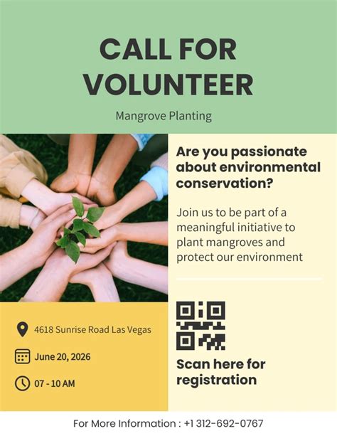 Modern Volunteering Flyer Template Venngage