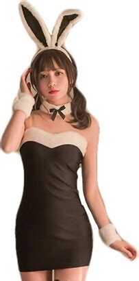 JasmyGirls Women Sexy Bunny Costume Kawaii Anime Cosplay Lingerie Set Naughty Rabbit Roleplay