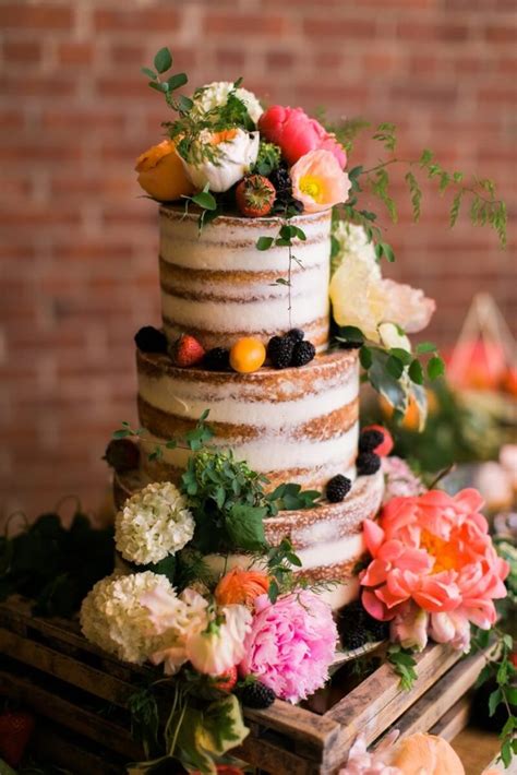 30 wunderschöne Naked Cake Ideen für Hochzeit Hochzeitskiste