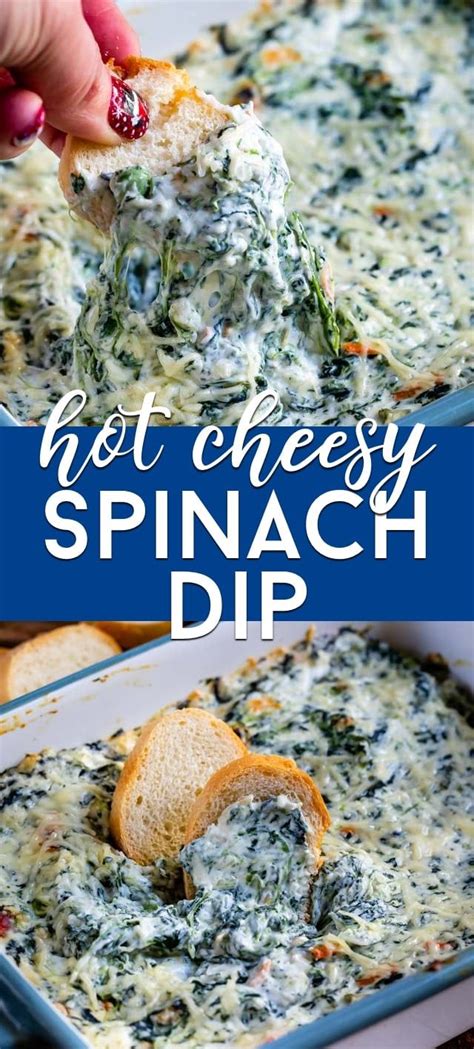 Easiest Hot Spinach Dip Recipe Crazy For Crust Recipe Hot Spinach Dip Hot Spinach Dip