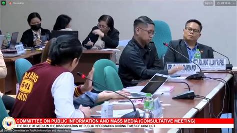 Live Consultative Meeting Ng Senate Committee On Public Information