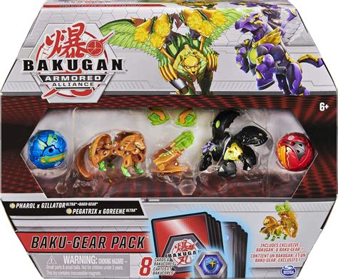 Buy Bakugan Baku Gear Pack Pharol X Gillator With Ultra Baku Gear And