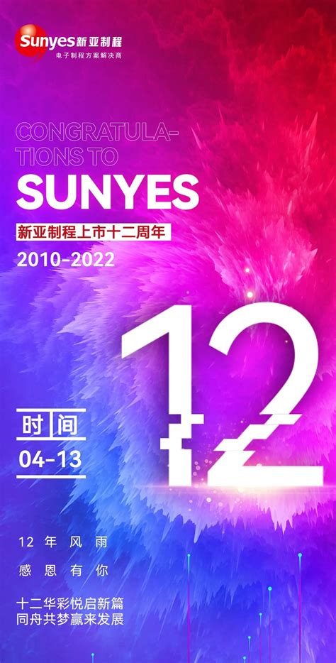 新亚制程网上市12周年芳华十二载，新亚制程谋发展、利产业新亚制程002388【官网】