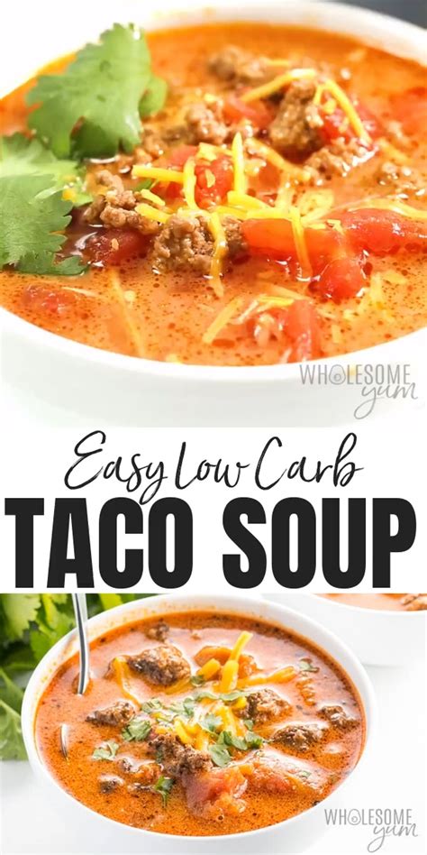 Easy Low Carb Taco Soup Recipe With Ranch Dressing 5 Ingredients Artofit