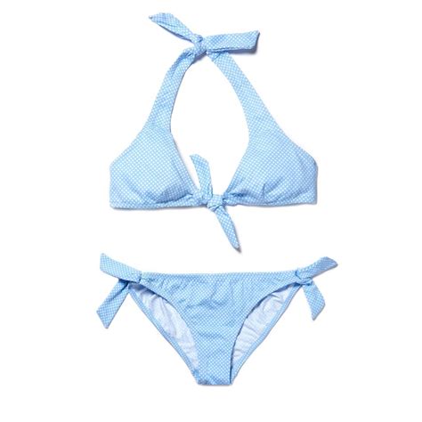 TOPOS CELESTE Bikini Top A Cuello