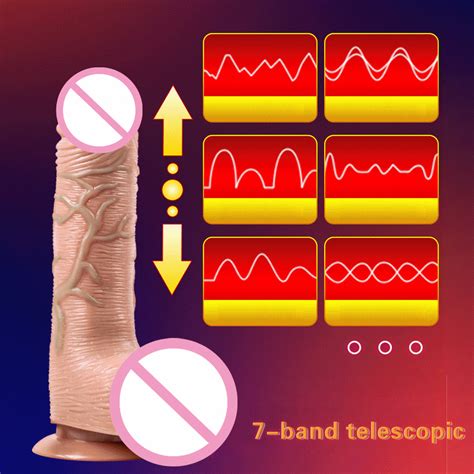 Thrusting Dildo For Women Telescopic Heating Realistic Dildo Vibrator Penis With Suction Cup G