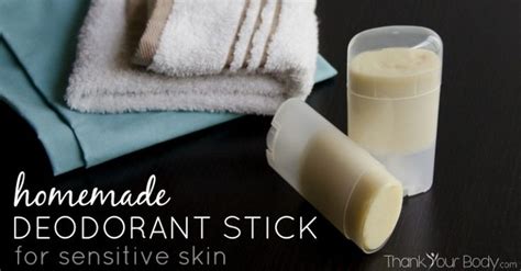 Homemade Deodorant Stick Recipe For Sensitive Skin