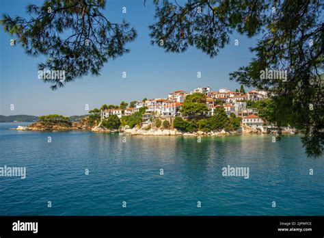 View Of Belvedere Skiathos Old Port And Skiathos Town Skiathos Island