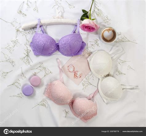 Sexy Elegant Trendy Feminine Lingerie Accessories White Background Stock Photo By Cumhurkaplan