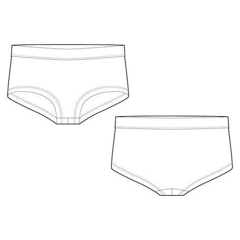 Roupa Interior Das Meninas Lingerie Vetor Premium