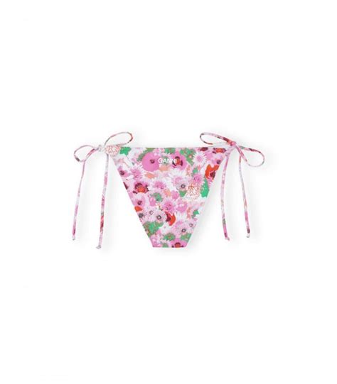 Ganni Pink Floral Bikini Bottom Ferraris Boutique