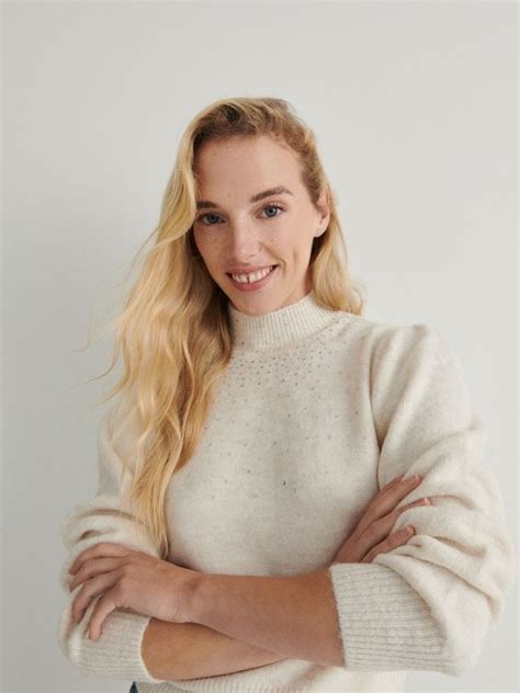 Jumper With Rhinestone Detailing Color Nude RESERVED XS M