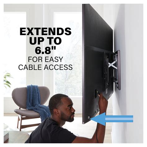 Sanus VLT7-B2 Tilting TV Wall Mount For 42"-90" TVs - Black | Hughes