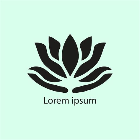 Un Logotipo De Yoga En Fondo Blanco Vector Premium