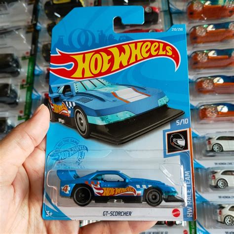 Hot Wheels Hotwheels GT Scorcher Biru Blue Lot M 2021 Toys Collectibles Mainan Di Carousell