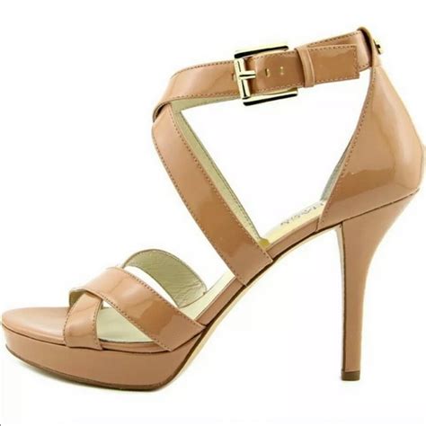 Michael Kors Shoes Michael Kors High Heel Nude Platform Sandals Evie Poshmark