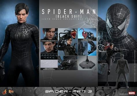 全新未開 普通版亦沒有Bonus part hottoys Hot Toys MMS Spider Man Black Suit 蜘蛛俠 黑色戰衣 興趣及遊戲 玩具