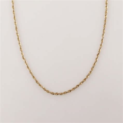 10kt Gold Rope Chain Necklace Property Room