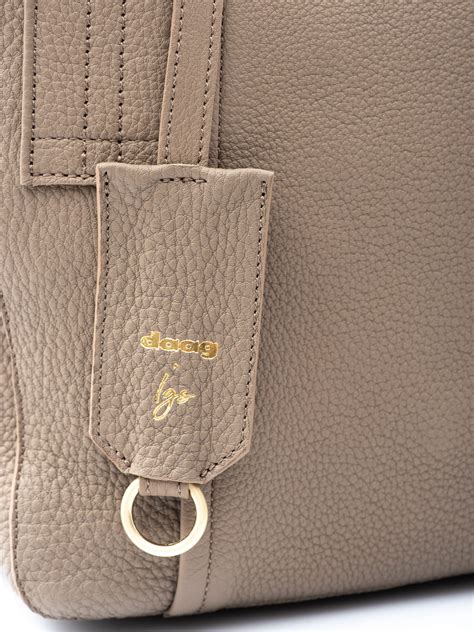 MARIANNE nude skórzana torebka shopperka lgs