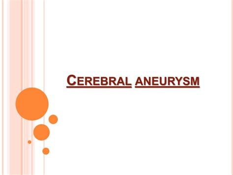 Aneurysms Ppt