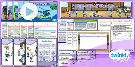 👉 Twinkl Move Pe Y1 Invasion Games Unit Pack Twinkl