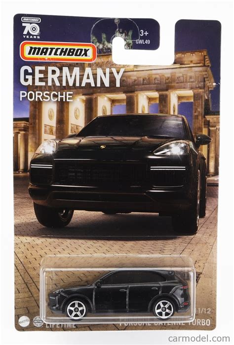Mattel Hot Wheels Gwl E Hpc Echelle Porsche Cayenne Turbo Black