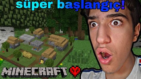 MİNECRAFT HARDCORE SÜPER BAŞLANGIÇ YouTube